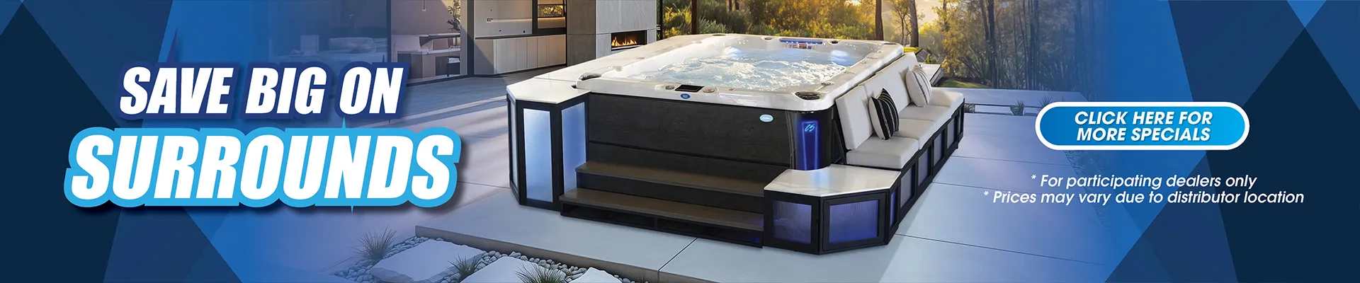 Calspas hot tub being used in a family setting - Hoover